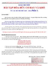 Giải chi tiết bài tập hóa hữu cơ hay và khó từ các đề thi thử - Năm học 2015  2016 (Phần 1) - Phạm Công Tuấn Tú